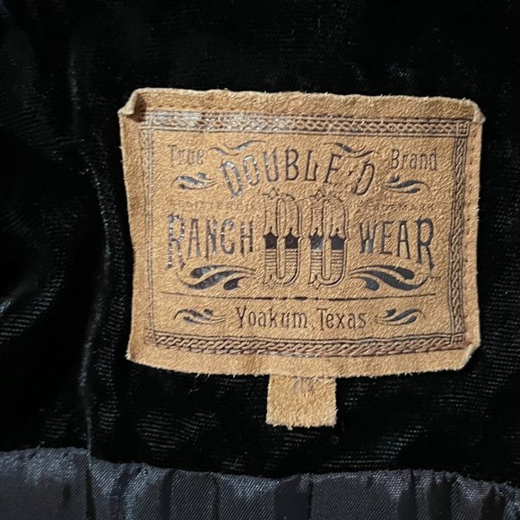 Double D Ranch Vintage Crushed Velvet Vest - Picture 3 of 3